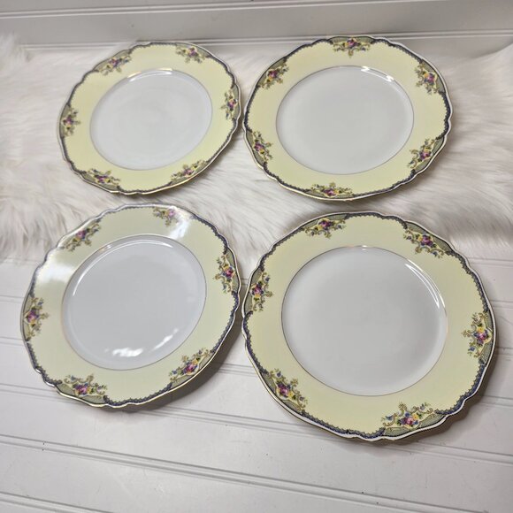 VTG (4) Paul Muller Selb "The Minto" #1328 Bavaria Germany 10" Dinner Plates - Picture 1 of 5